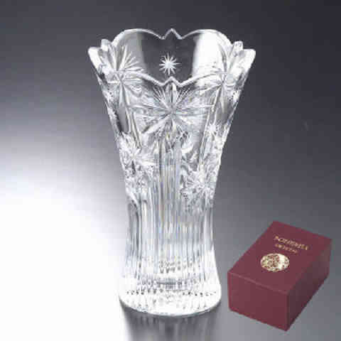 ボヘミアクリスタル 花瓶